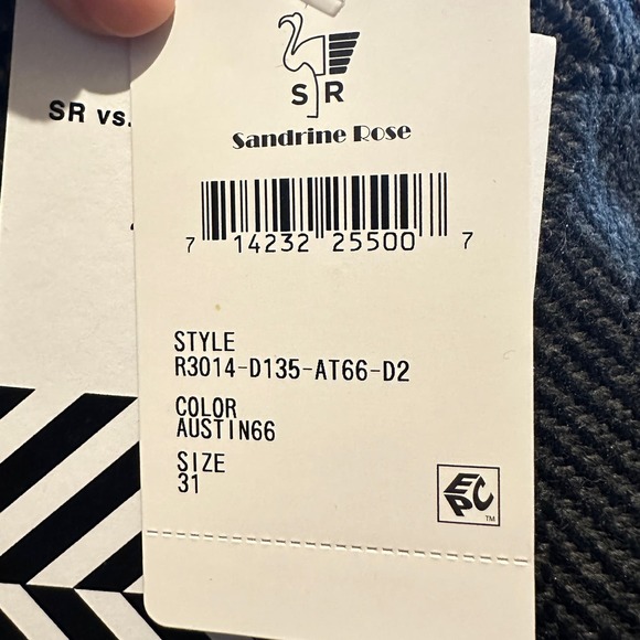 Sandrine Rose Worker Patchwork Pants Fully Lined Oversized Women's Size 31 NWT - Picture 15 of 15